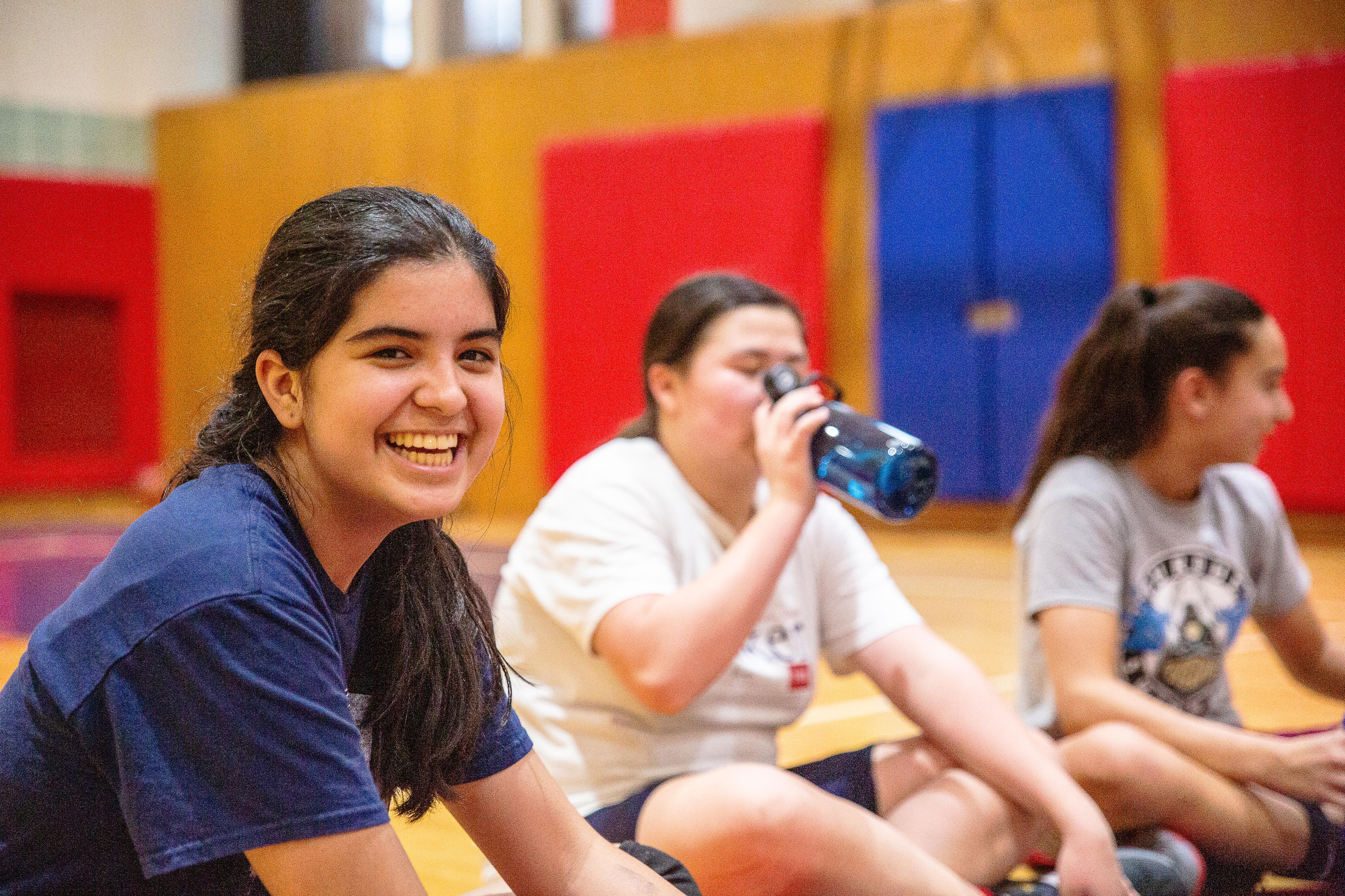 Middle School students in Physical Education class