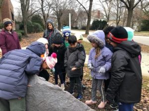 Second Grade private school students community learning project