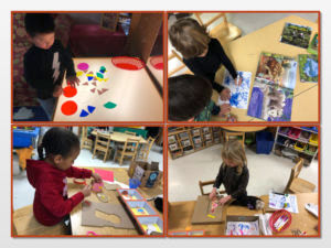 Preschool students demonstrating executive function