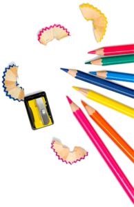 color pencils Spinning basketball