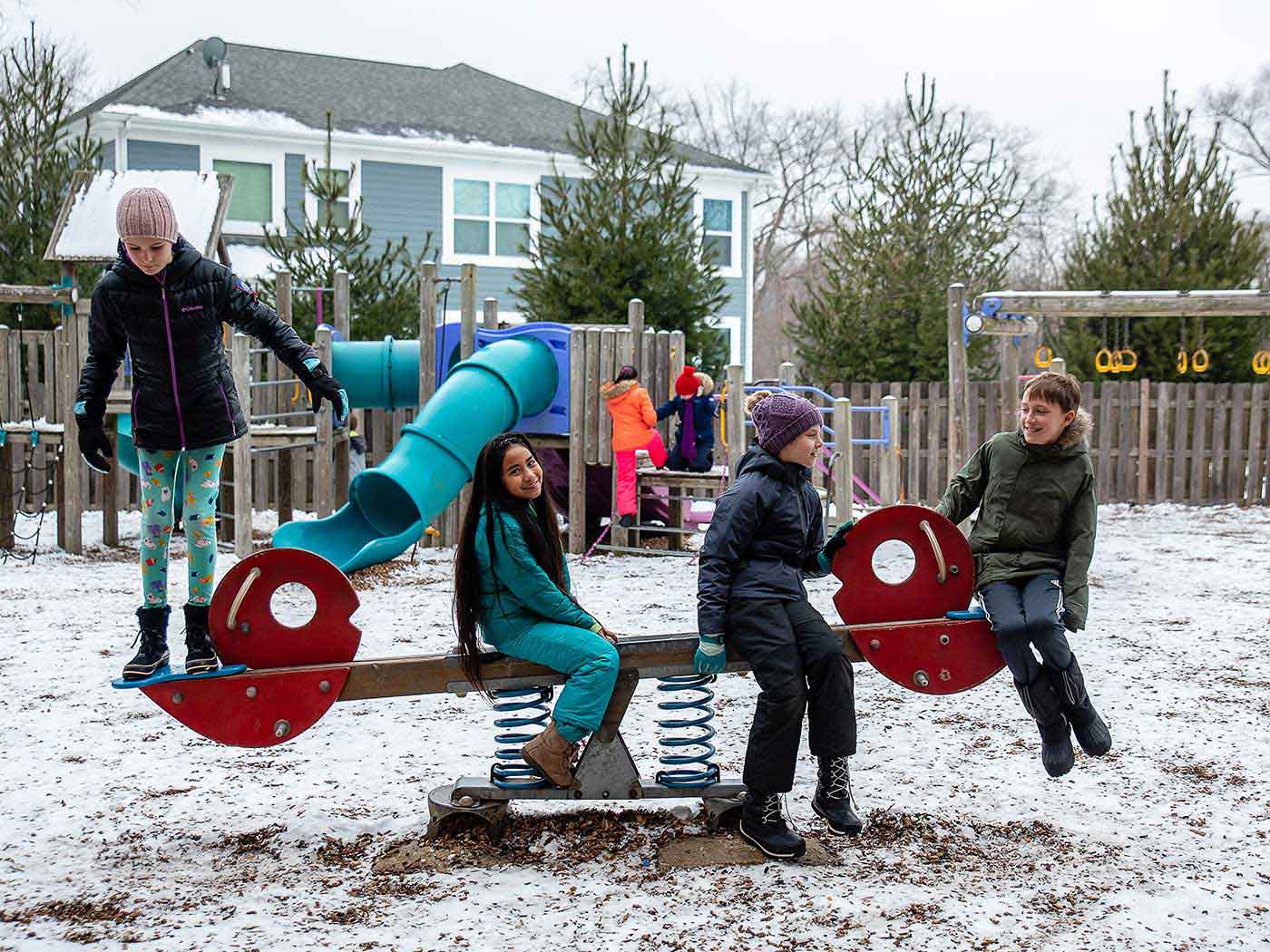 Baker students enjoy access to two playgrounds each day