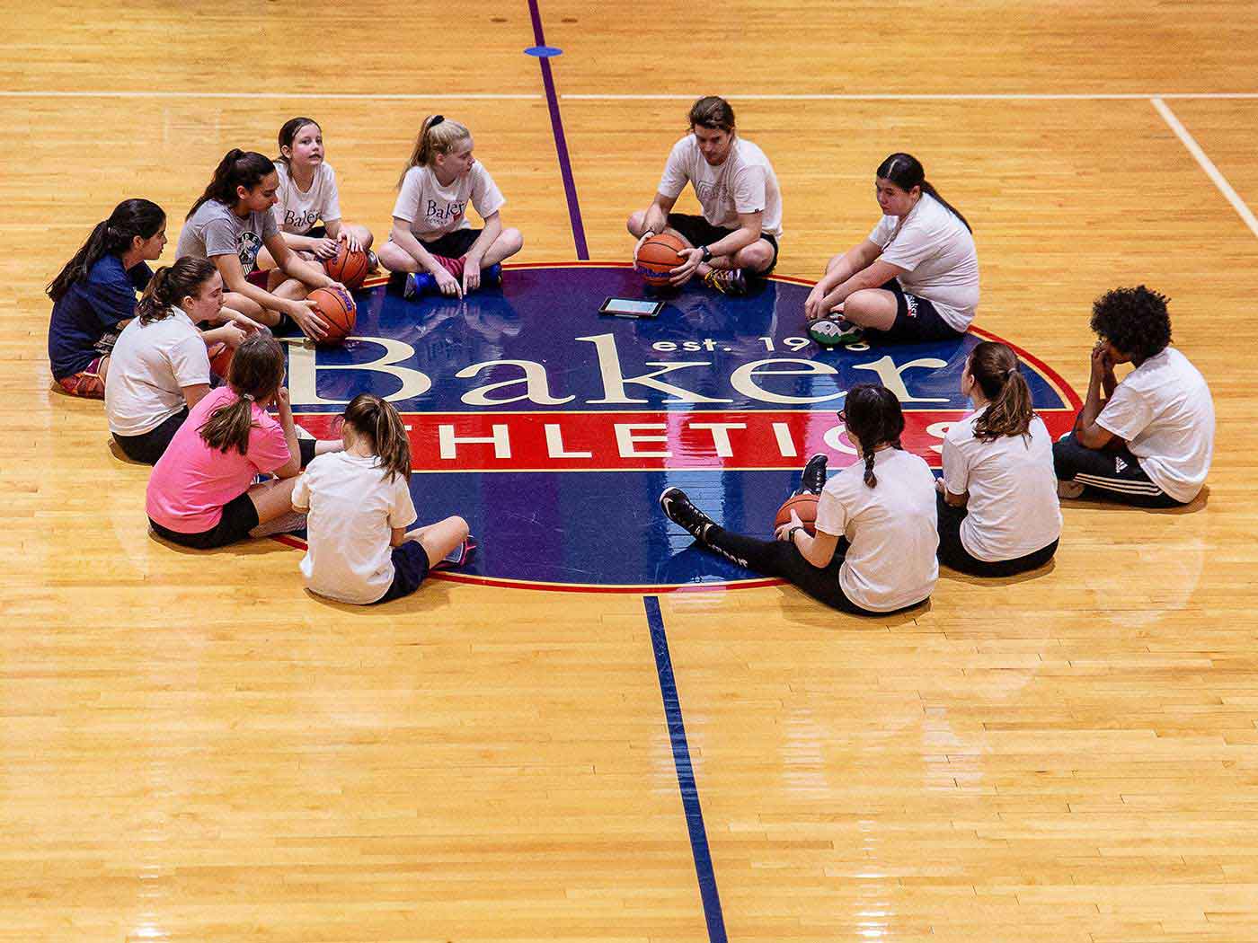 Baker sponsors sports teams for students in 4th through 8th grade