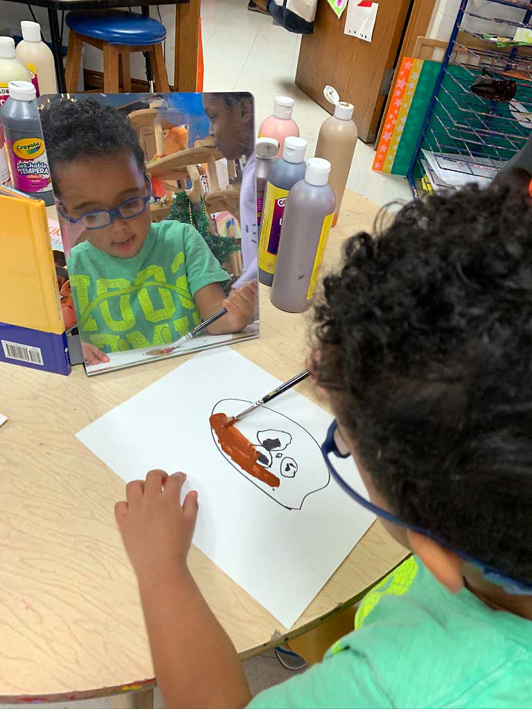 portfolio-we-are-all-connected Buehler Preschool Self Portrait