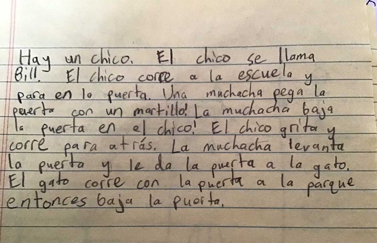 Dombeck Spanish Free Write