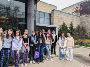 Baker 8th Grade outside of Northwestern