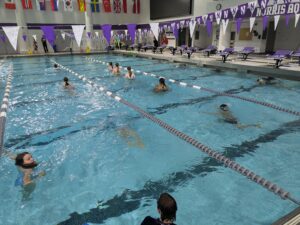 8th graders swimming at northwestern